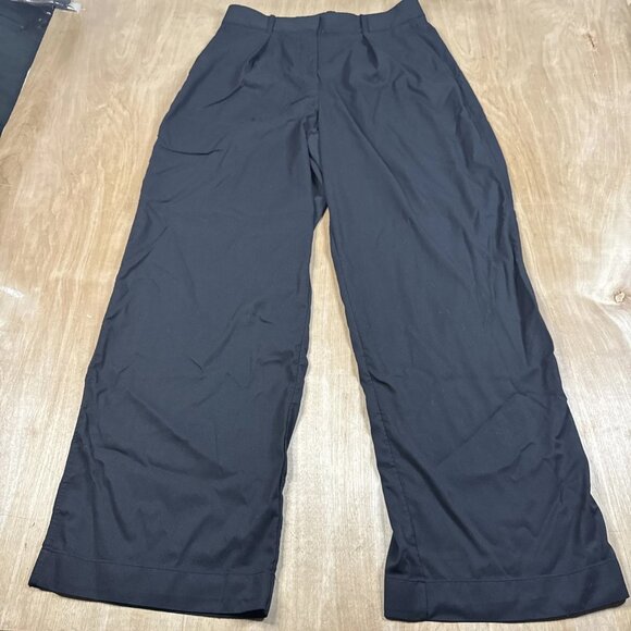 Lululemon Women’s Black Pleat Front High Rise Trousers Size 12 - Picture 1 of 6